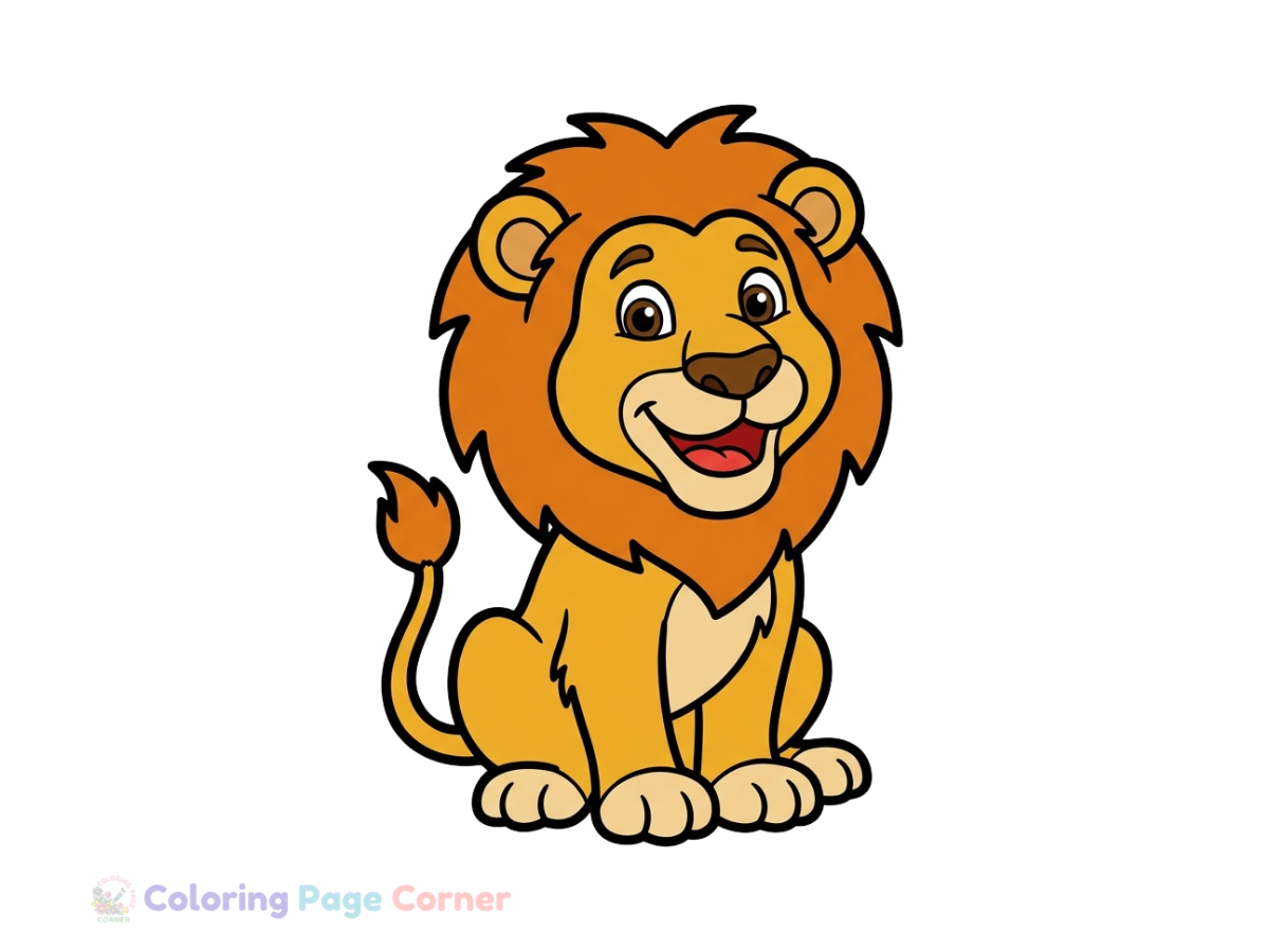 Majestic Lion Coloring Page